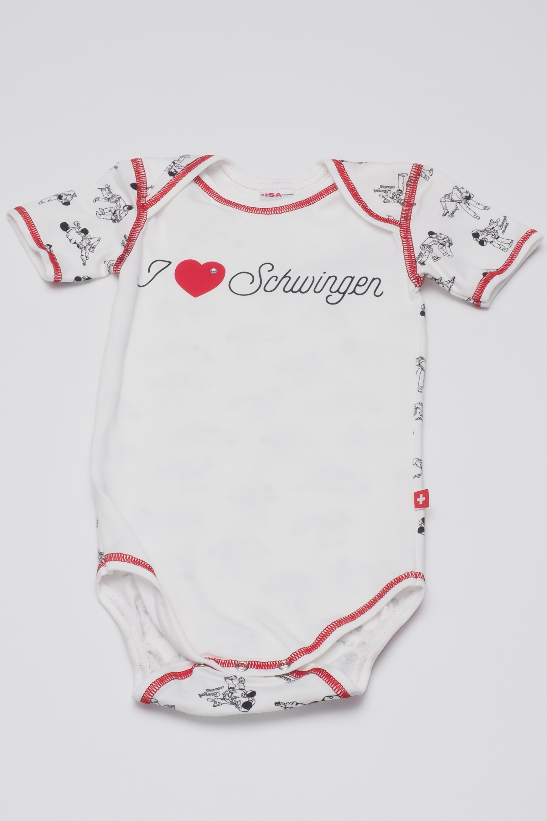 Body kurzarm "I ❤ Schwingen"