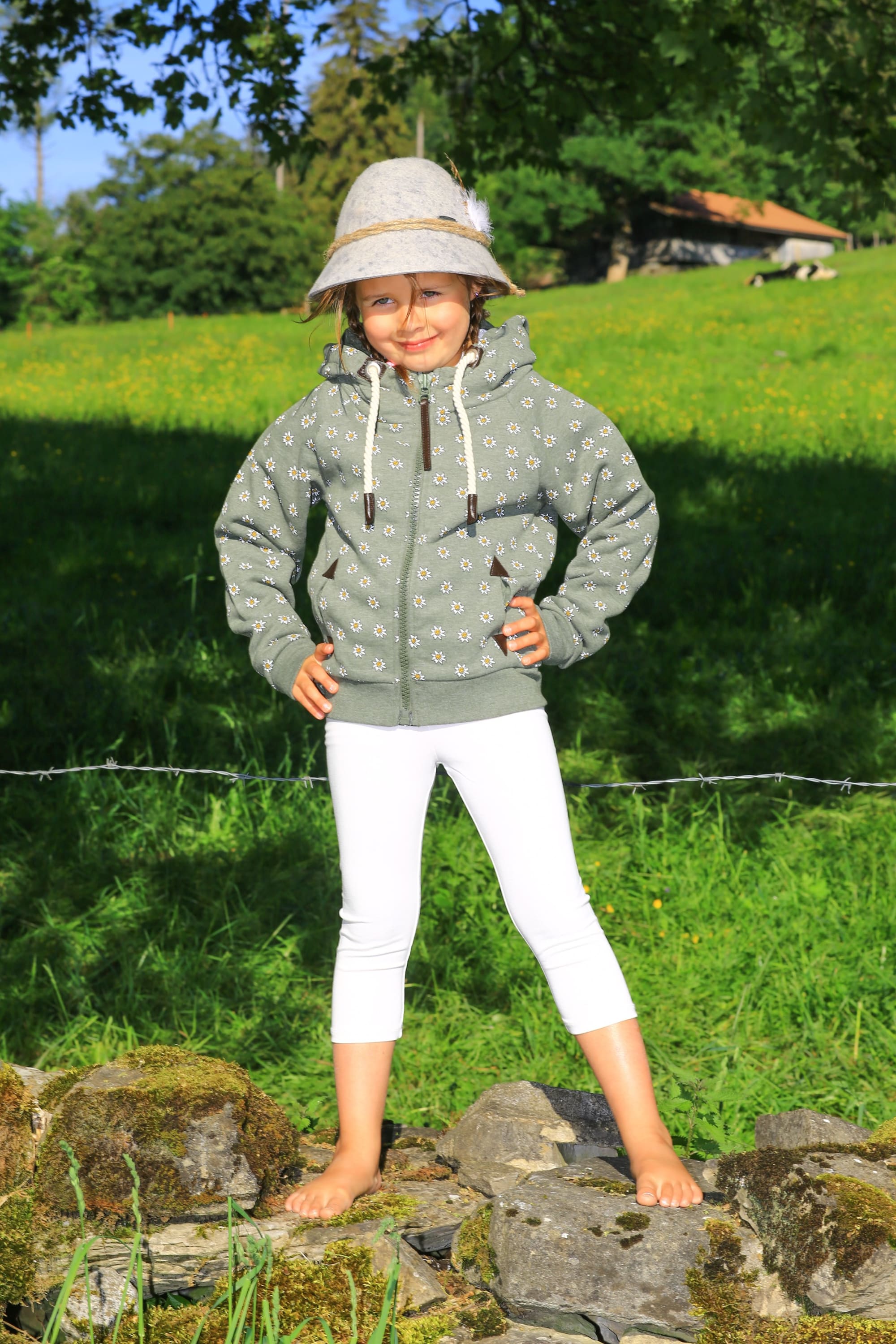 Kinderkapuzenjacke "Edelweiss"